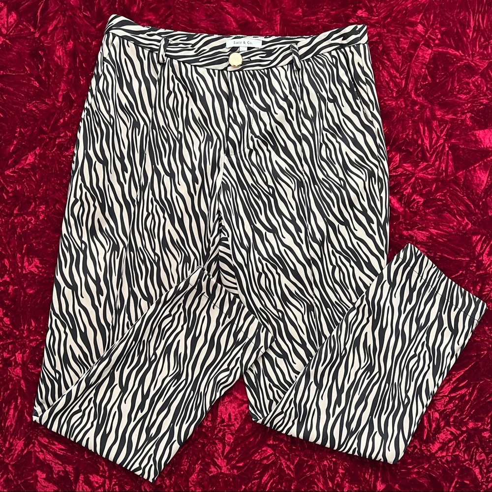 Lucy & Co Tiger Print Pointe Pants